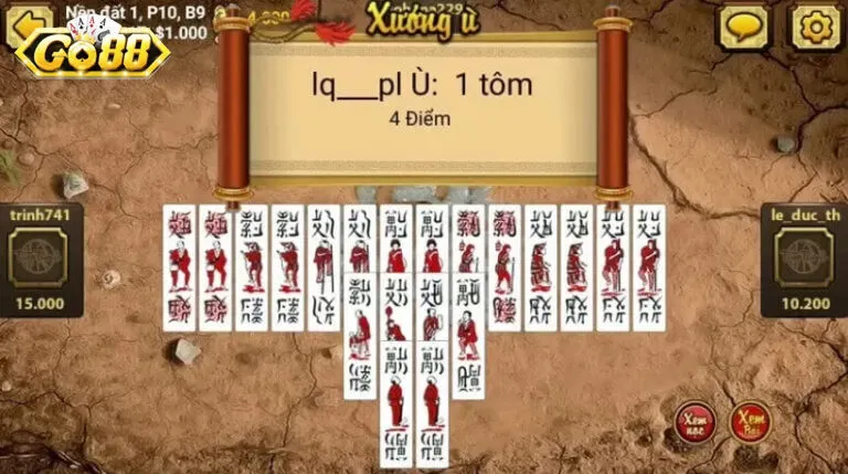 Nguyên tắc của trò chơi bài chắn Go88