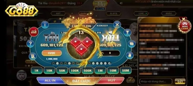 Sicbo Go88 game hay hấp dẫn người chơi